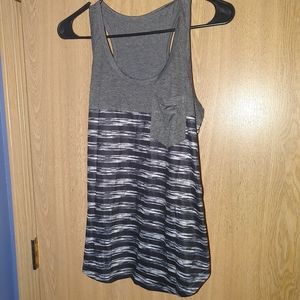 Blue and grey small loose tank